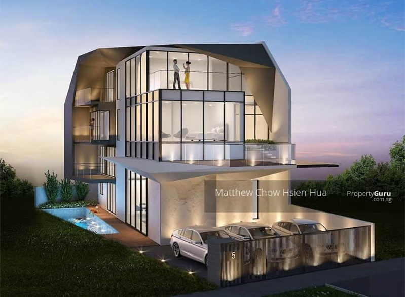 Modern Futuristic Semi D in District 10 Tanglin Holland Bukit Timah Singapore